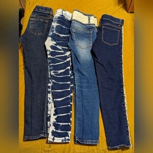 Lot of 4 Girls Jeans